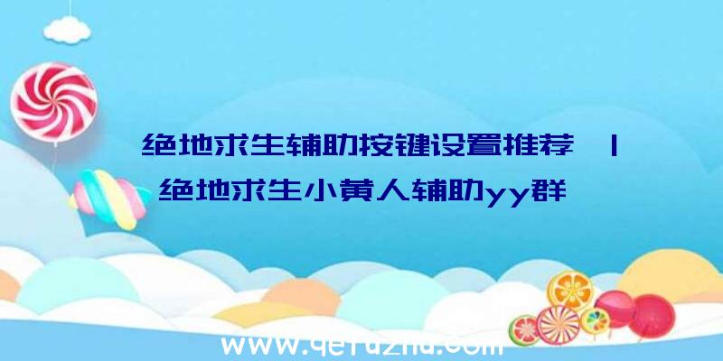 「绝地求生辅助按键设置推荐」|绝地求生小黄人辅助yy群